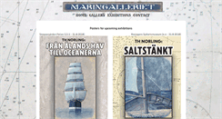 Desktop Screenshot of maringalleriet.com